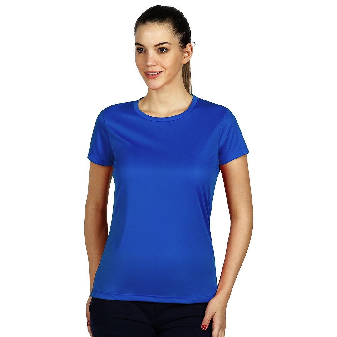 TEE LADY zenska sportska majica kratkih rukava 100 gm2 rojal plava