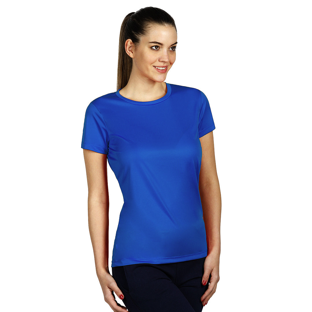 TEE LADY zenska sportska majica kratkih rukava 100 gm2 rojal plava