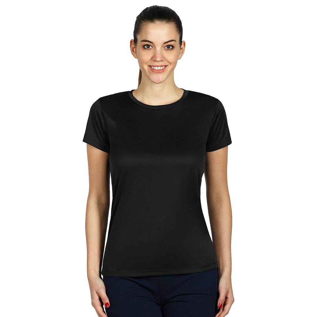 TEE LADY zenska sportska majica kratkih rukava crna