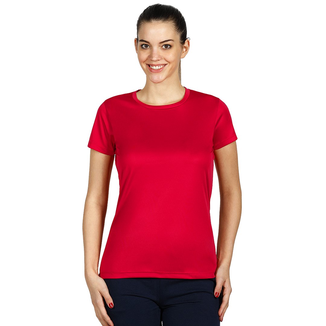 TEE LADY zenska sportska majica kratkih rukava crvena