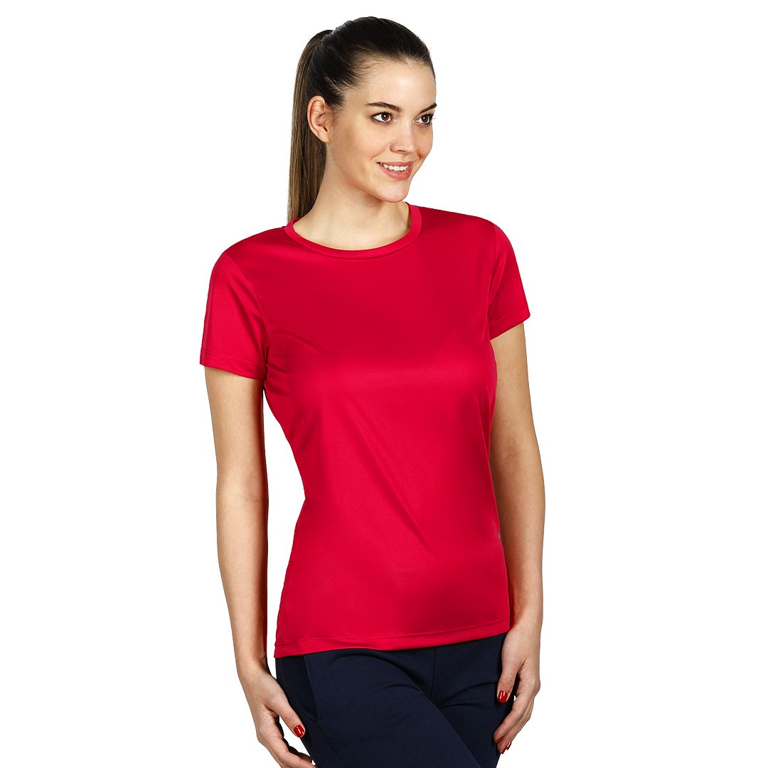 TEE LADY zenska sportska majica kratkih rukava crvena
