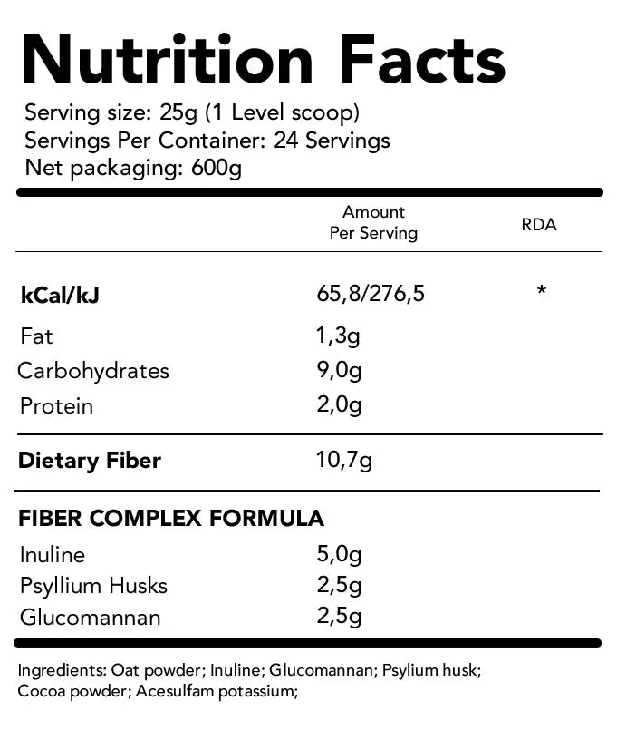 THE FIBER Digestina Vlakna 600g COKOLADA