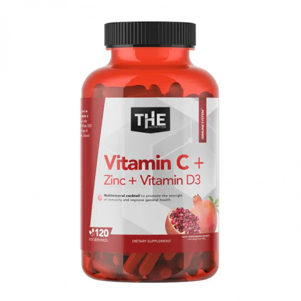 THE Vitamin C i Zinc i D3 120 kapsula
