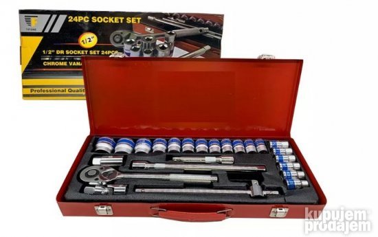 TIFONE set gedora 24 kom Chrome Vanadium
