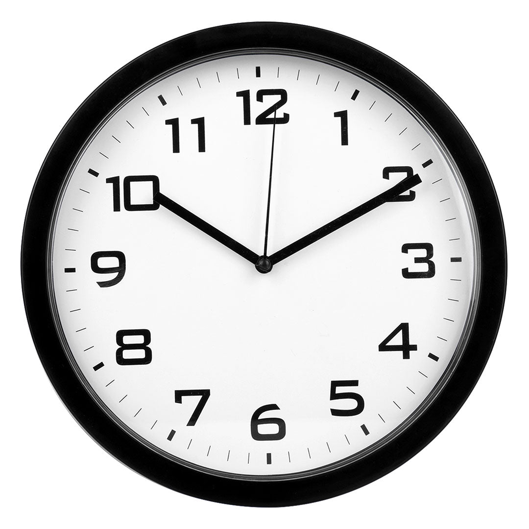 TIME plasticni zitni sat crni
