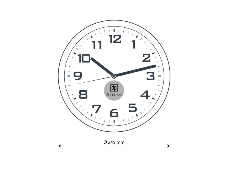 TIME plasticni zitni sat plavi