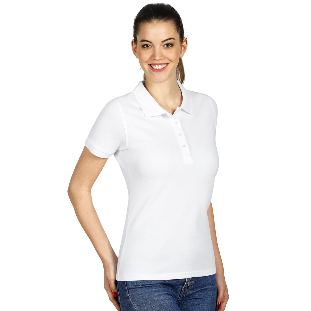 TOP GUN LADY zenska pamucna polo majica bela