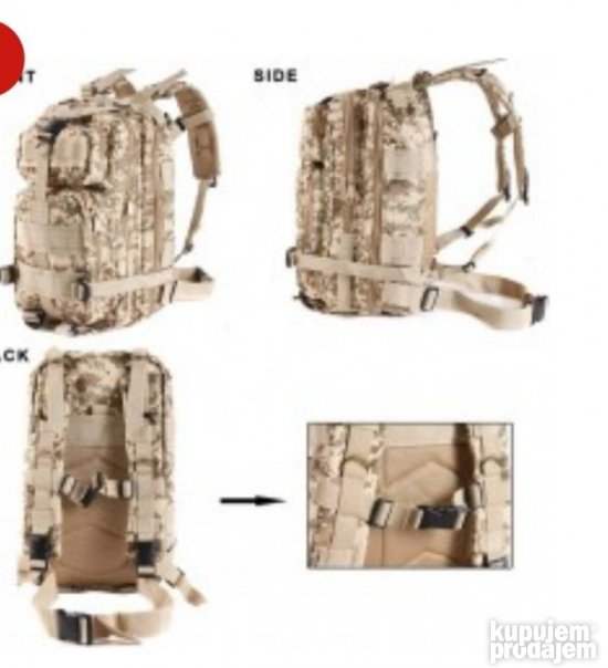 Takticki ranac 30L desert camo
