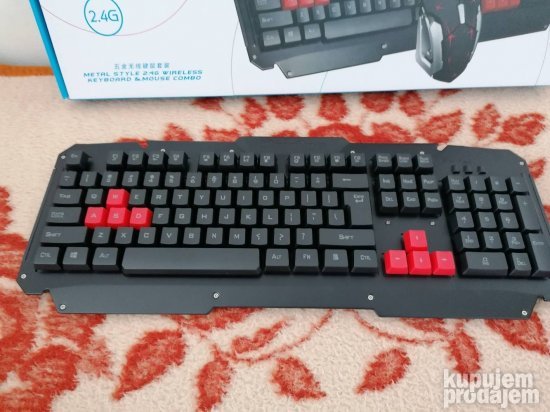 Tastatura Wireless gejmerska HK6700 i mis