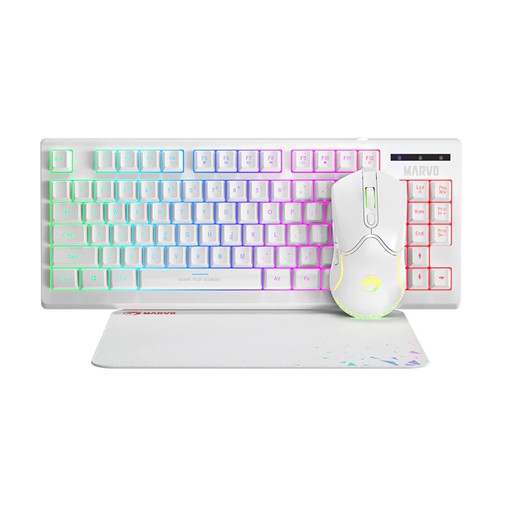 Tastaturai misi podloga usb marvo cm310 white gaming
