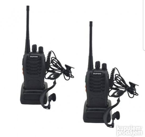 Toki voki Slusalice 2x radio stanica BF 888S