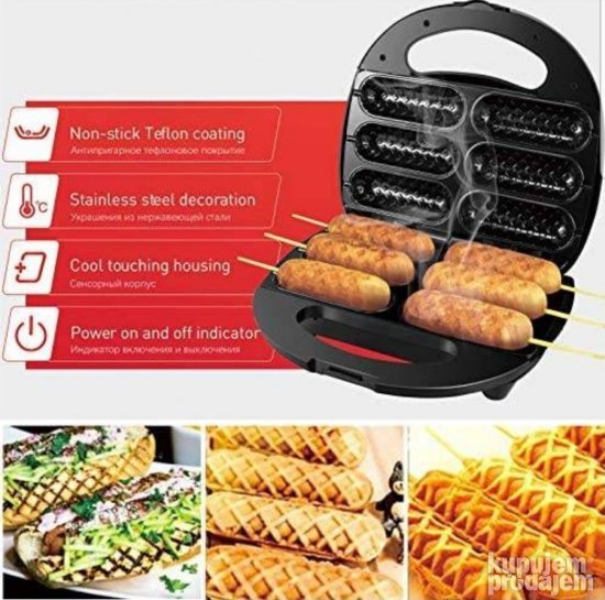 Toster za hot dog Pekac za hot dog i kolace Toster