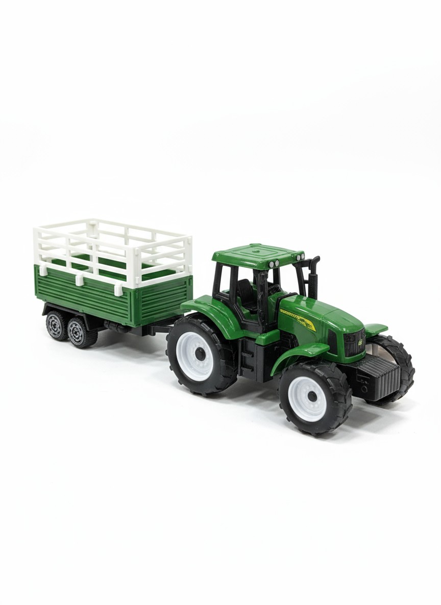 Traktor sa Prikolicama i Farmerskom Opremom