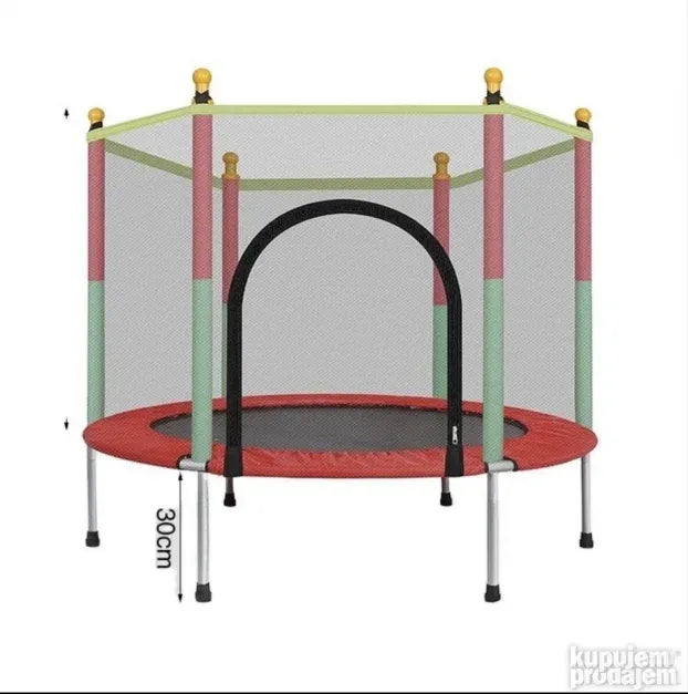 Trambolina za decu 180cm sa zastitnom ogradom
