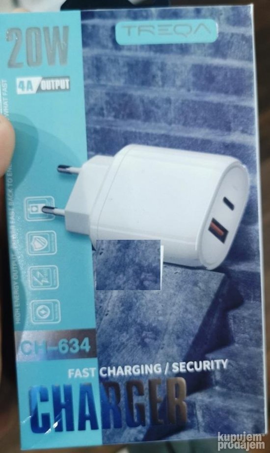 Treqa CH 634 PD20W brzi punjac Type C