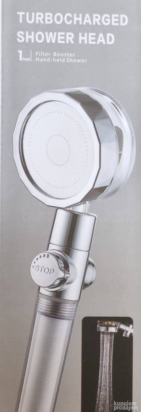 Tus Tus sa ventilatorom Turbo tus turbocharged shower