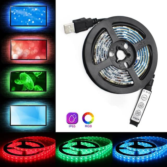 USB LED traka za TV RGB 3m - Slika 4