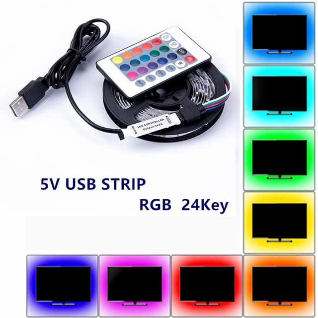 USB LED traka za TV RGB 3m - Slika 7
