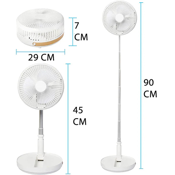 USB Punjivi sklopivi elektricni ventilator - Slika 5