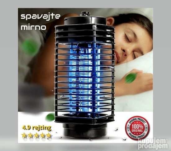 UV Elektricna Lampa za komarce Ubica Svih Insekata - Slika 4