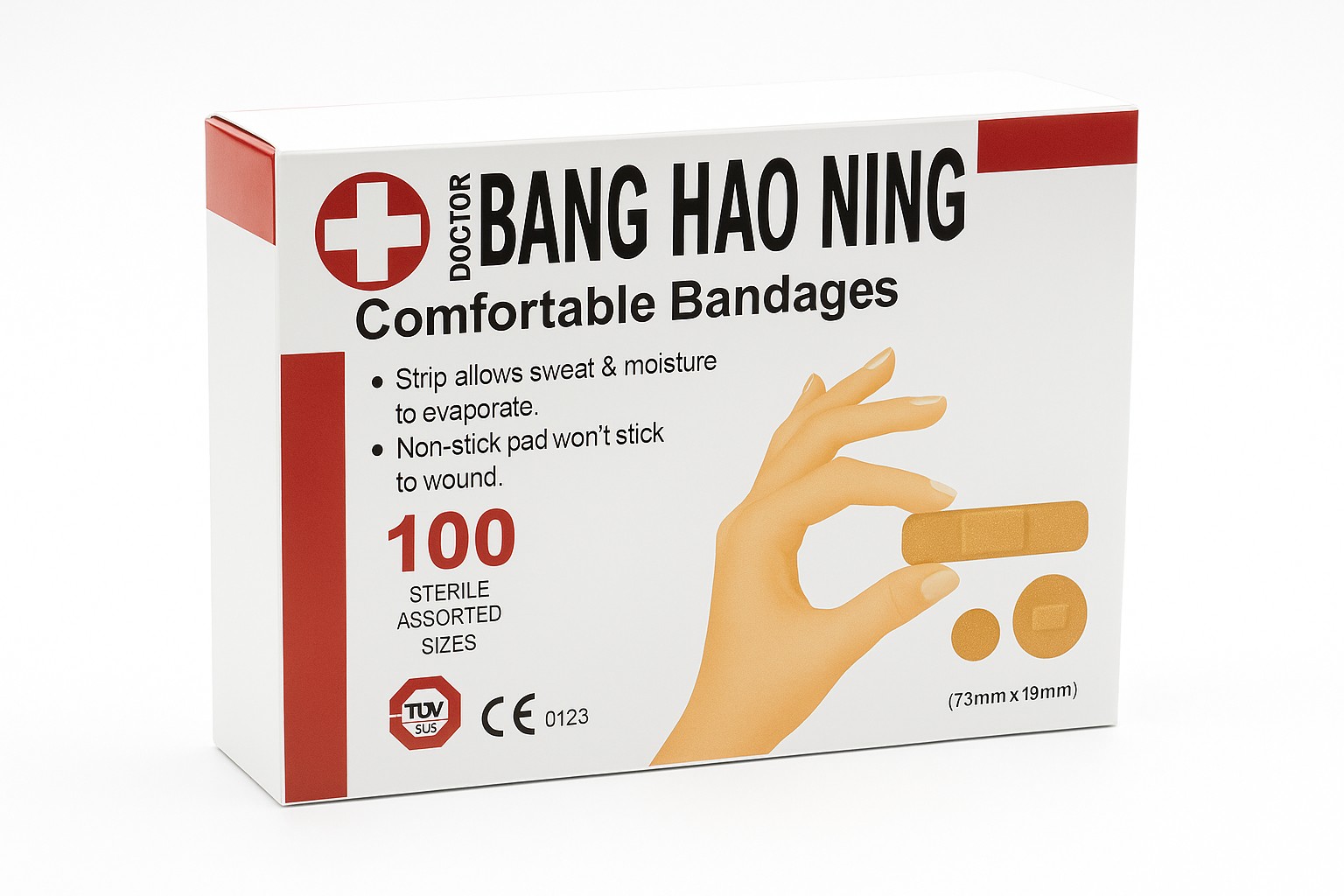 Udobni Flasteri Bang Hao Ning 100 Sterilnih Razlicitih Velicina 1i 1 gratis