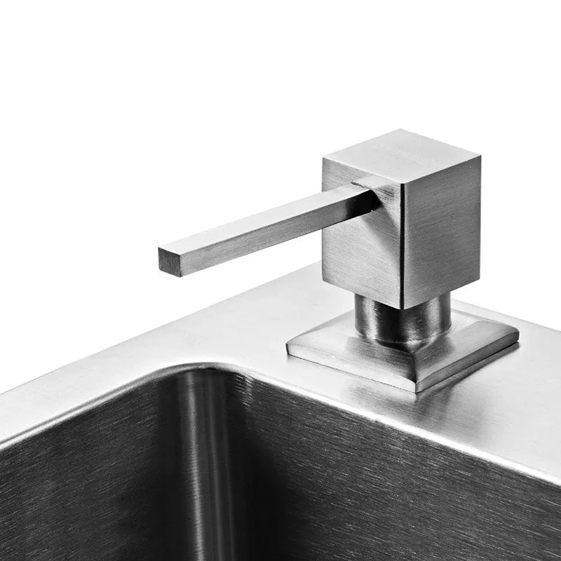 Ugradni dozer tecnog sapuna kvadratni inox