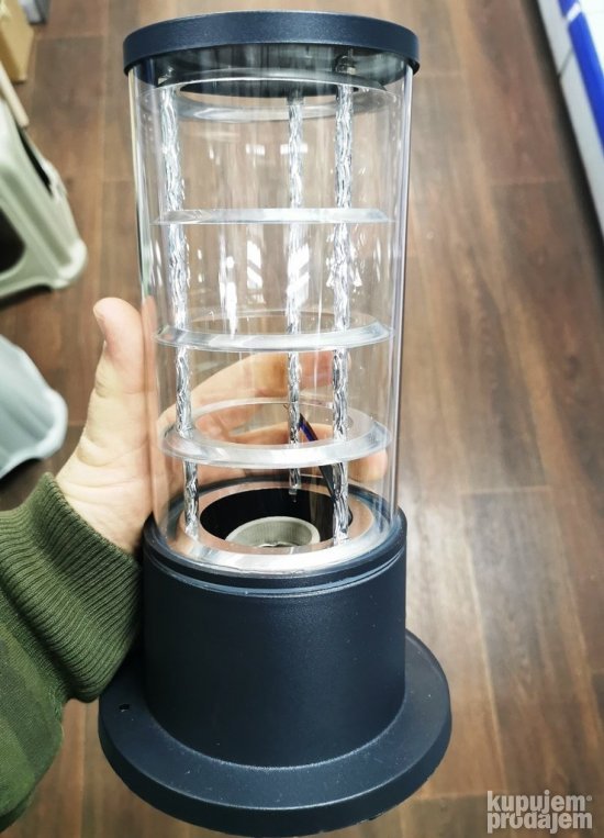 Ukrasne zidne lampe crne stub lampa