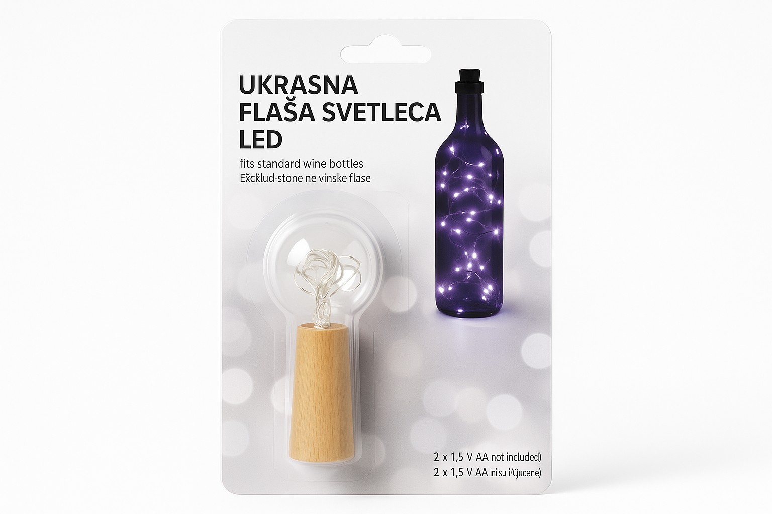 Ukrasni pampur svetleci LED 1i 1 gratis