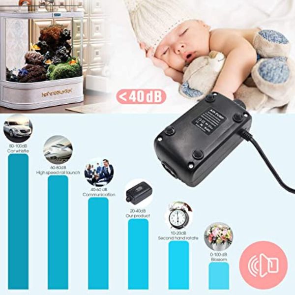 Ultra tiha elektricna pumpa za akvarijum