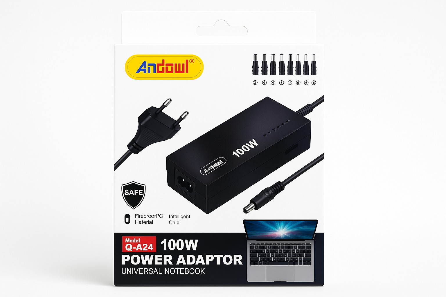Univerzalni Adapter za Laptop 100W Andowl Q A24 sa 8 Konektora