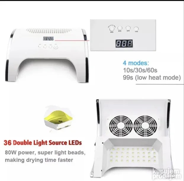 Uv Led lampa i aspirator 80w