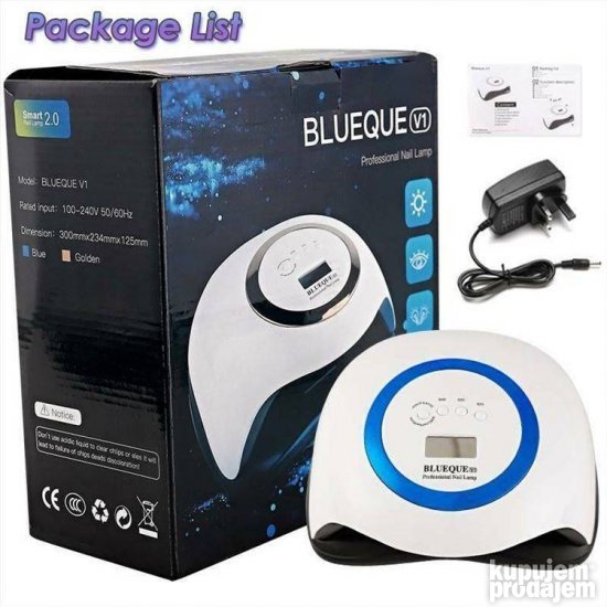 Uv i led lampa za nokte Blueque 168w