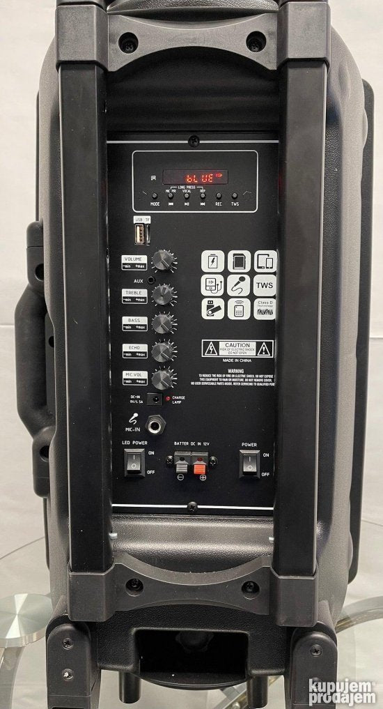VELIKI Zvucnik Bluetooth sa bezicnim mikrofonom ND 12