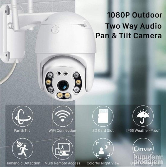VIDEO NADZOR IP KAMERA wifi smart PTZ Rotirajuca 8mp BEZICNA - Slika 5