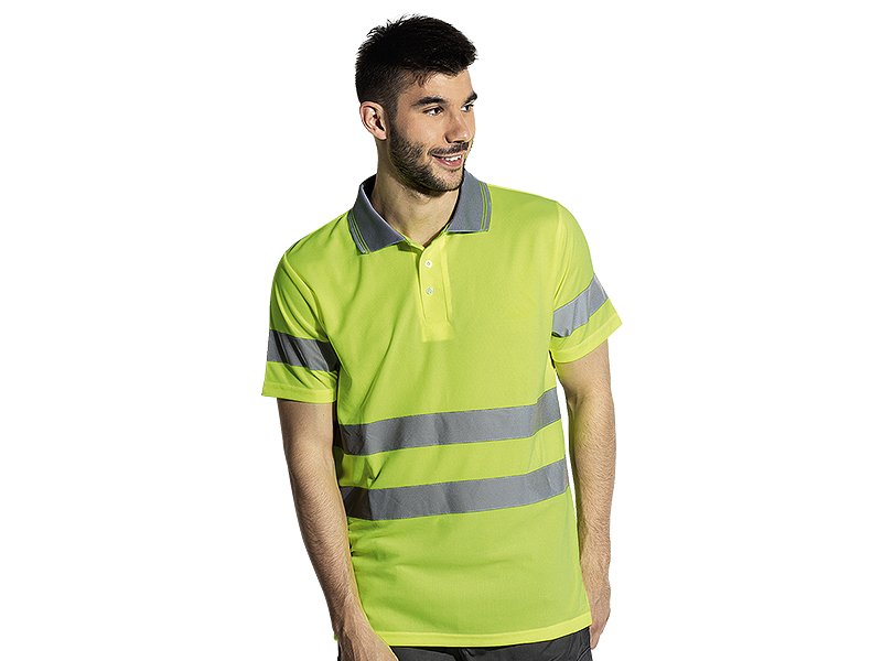 VISION POLO sigurnosna polo majica neon zuta