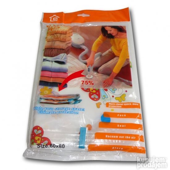 Vakum kese za garderobu 12kom set 60x80cm