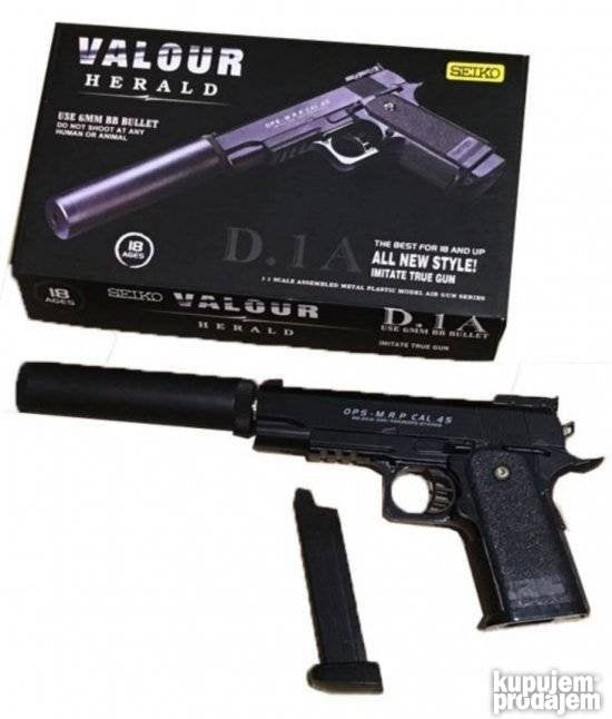 Valour herald deciji pistolj sa prigusivacem