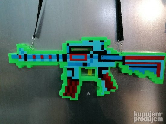 Velika mincraft puska od 39 cm muzicka