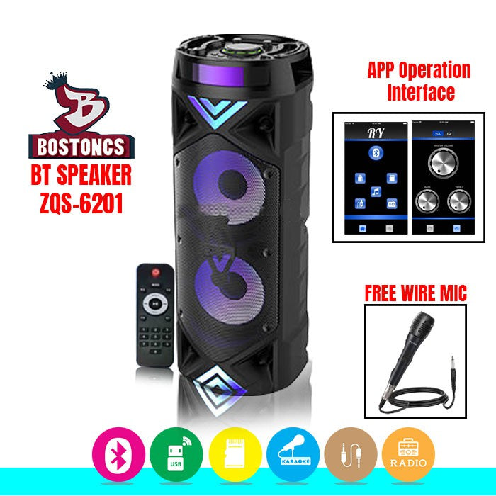 Veliki Bluetooth Zvucnik ZQS 6201 i mikrofon