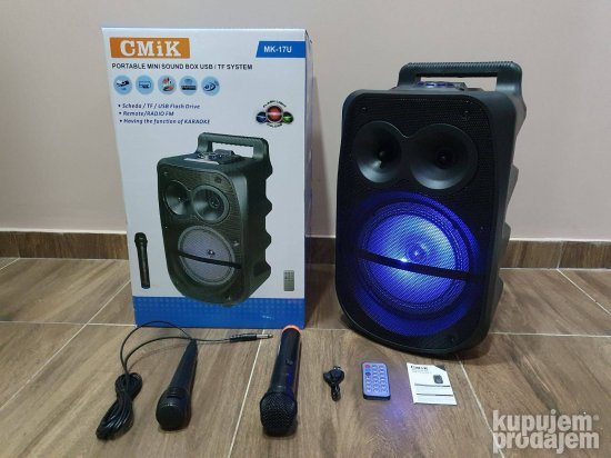 Veliki bluethooth zvucnik CMiK MK 17U mikrofon