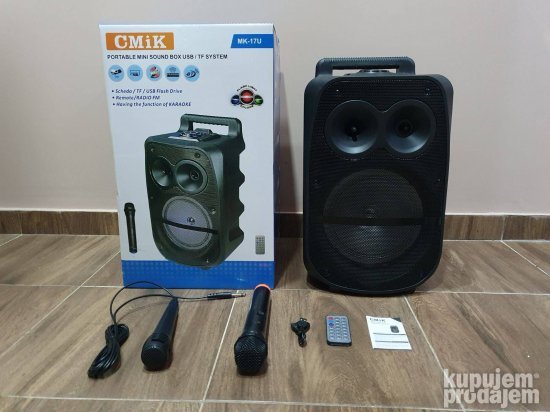 Veliki bluethooth zvucnik CMiK MK 17U mikrofon