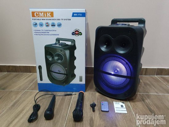 Veliki bluethooth zvucnik CMiK MK 17U mikrofon - Slika 4