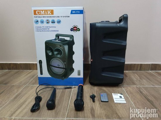 Veliki bluethooth zvucnik CMiK MK 17U mikrofon - Slika 5