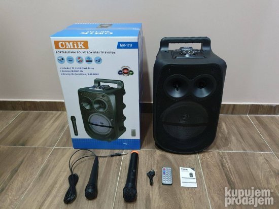 Veliki bluethooth zvucnik CMiK MK 17U mikrofon - Slika 7