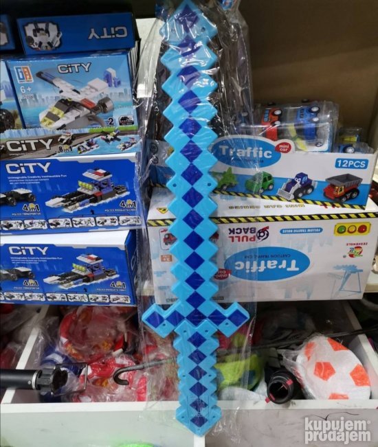 Veliki mincraft mac od 60cm sa muzikom