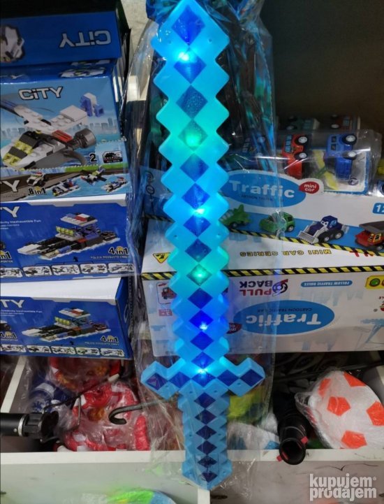 Veliki mincraft mac od 60cm sa muzikom