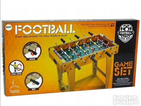 Veliki sto za stoni fudbal 62cm X 69cm - Slika 12
