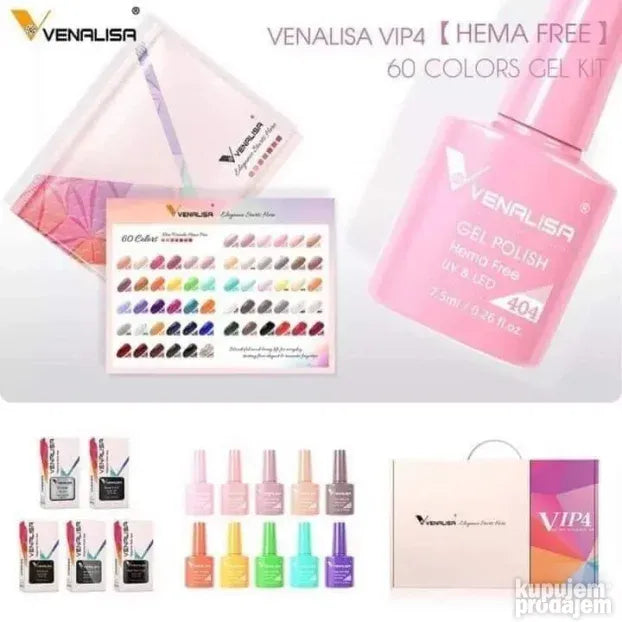 VenaVlisa gel lakovi VIP 4 SET 60 KOM RIS V - Slika 3
