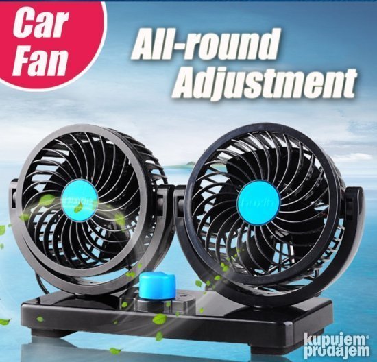 Ventilator za hladjenje u autu 12V ventilator hladnjak - Slika 5