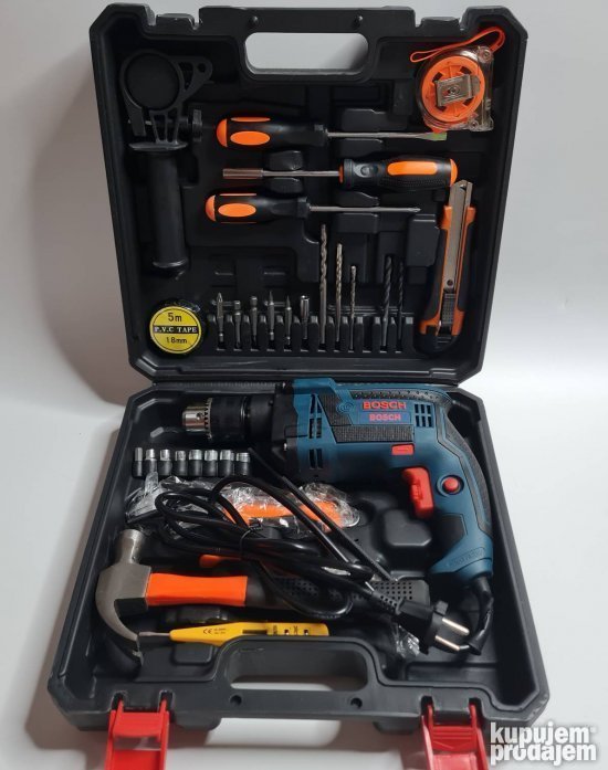 Vibraciona busilica bosh 1200w sa dodacima u koferu